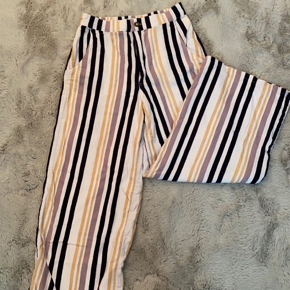 Striped beach pants!